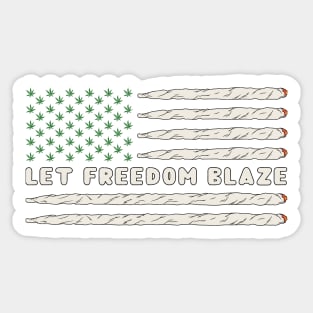 Let Freedom Blaze Joints Sticker